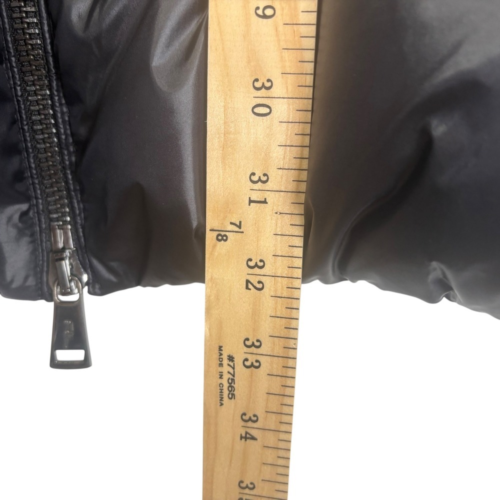 Polo Ralph Lauren Black Duck Down Fill Puffer Coat Faux Fur Hood Womens Small - Picture 11 of 11